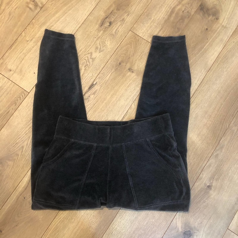 ATHLETA Dark Gray Velour Velluxe Joggers Size Small - Picture 6 of 11